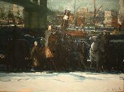 George Wesley Bellows Snow Dumpers painting